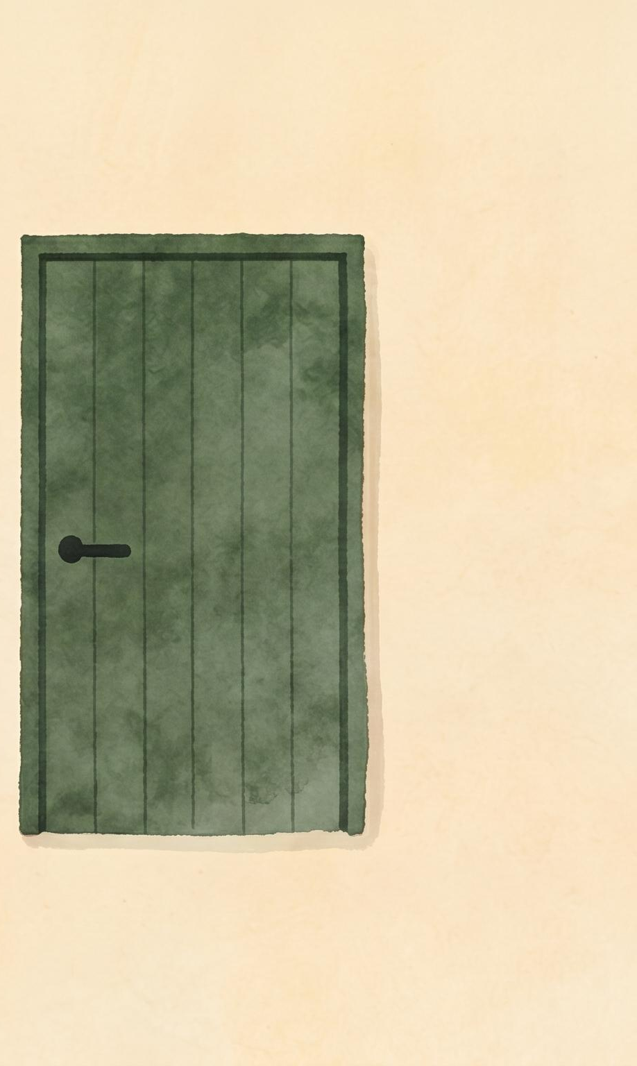 Green door